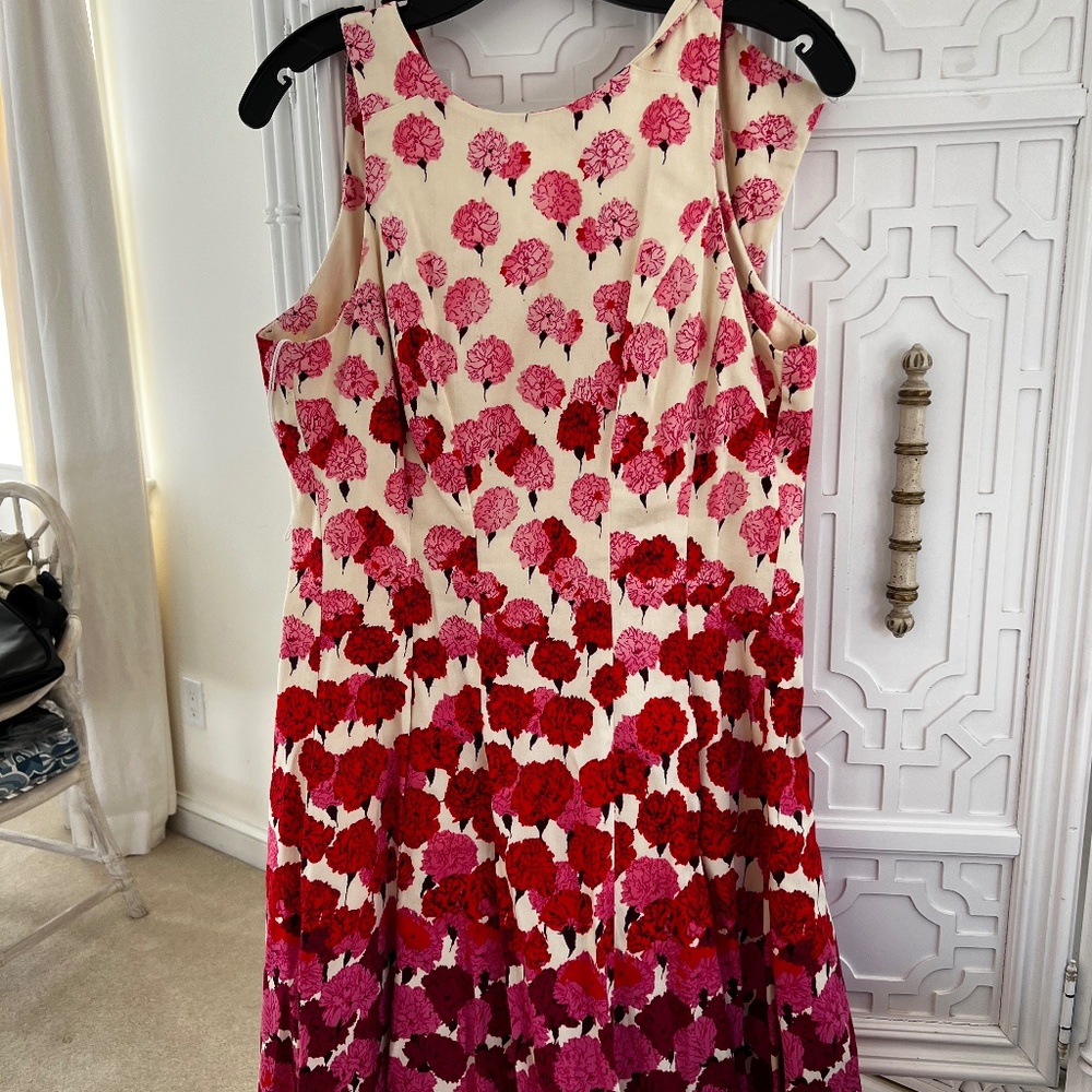 Maggy London Floral Midi A-Line Dress Size 8 or 10